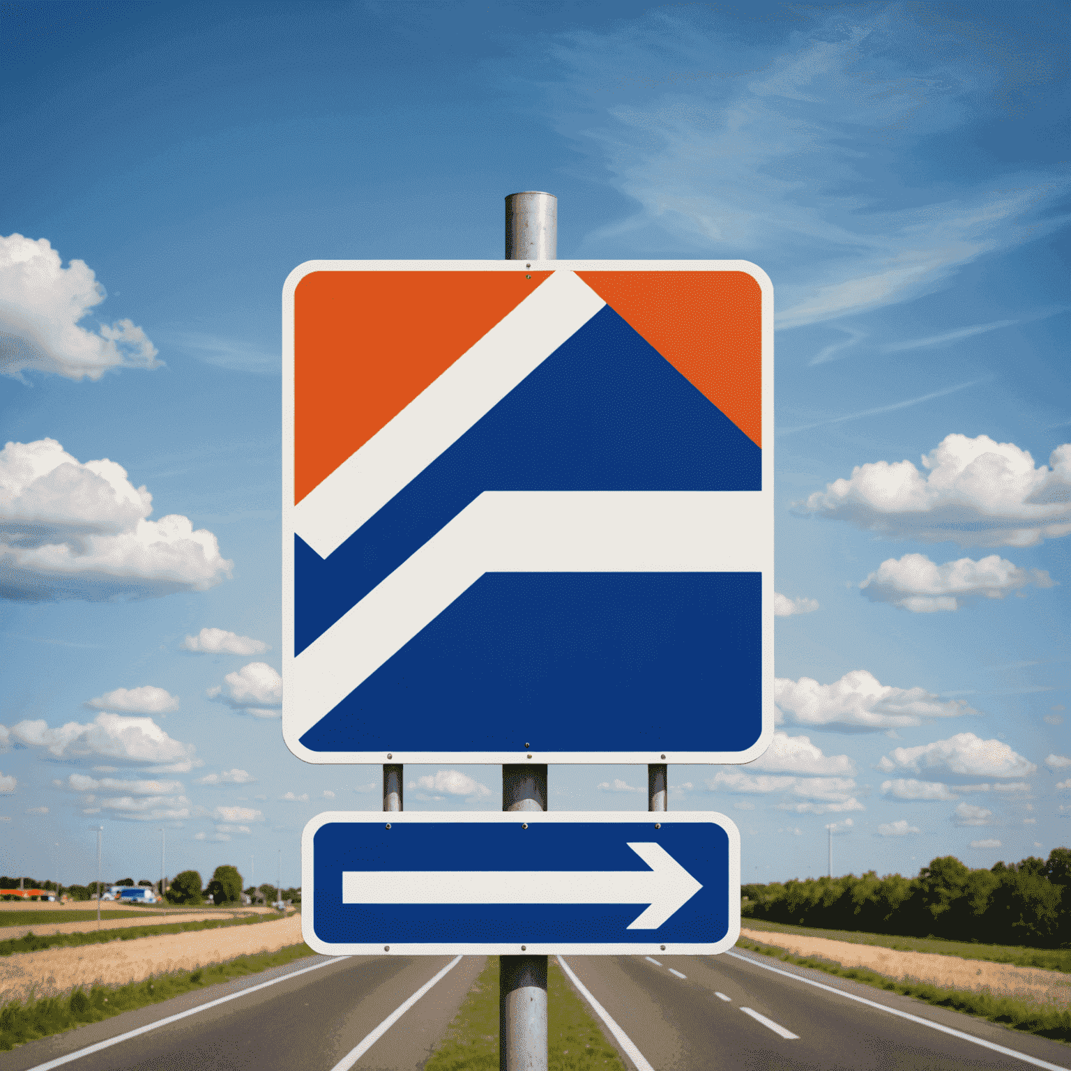 Een afbeelding van een verkeersbord met een Nederlandse vlag, symboliserend de updates in de Nederlandse verkeerswetgeving